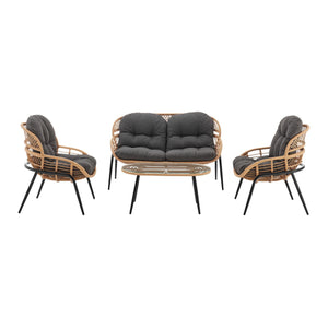 Pine - 4 Piece Outdoor Conversation Set