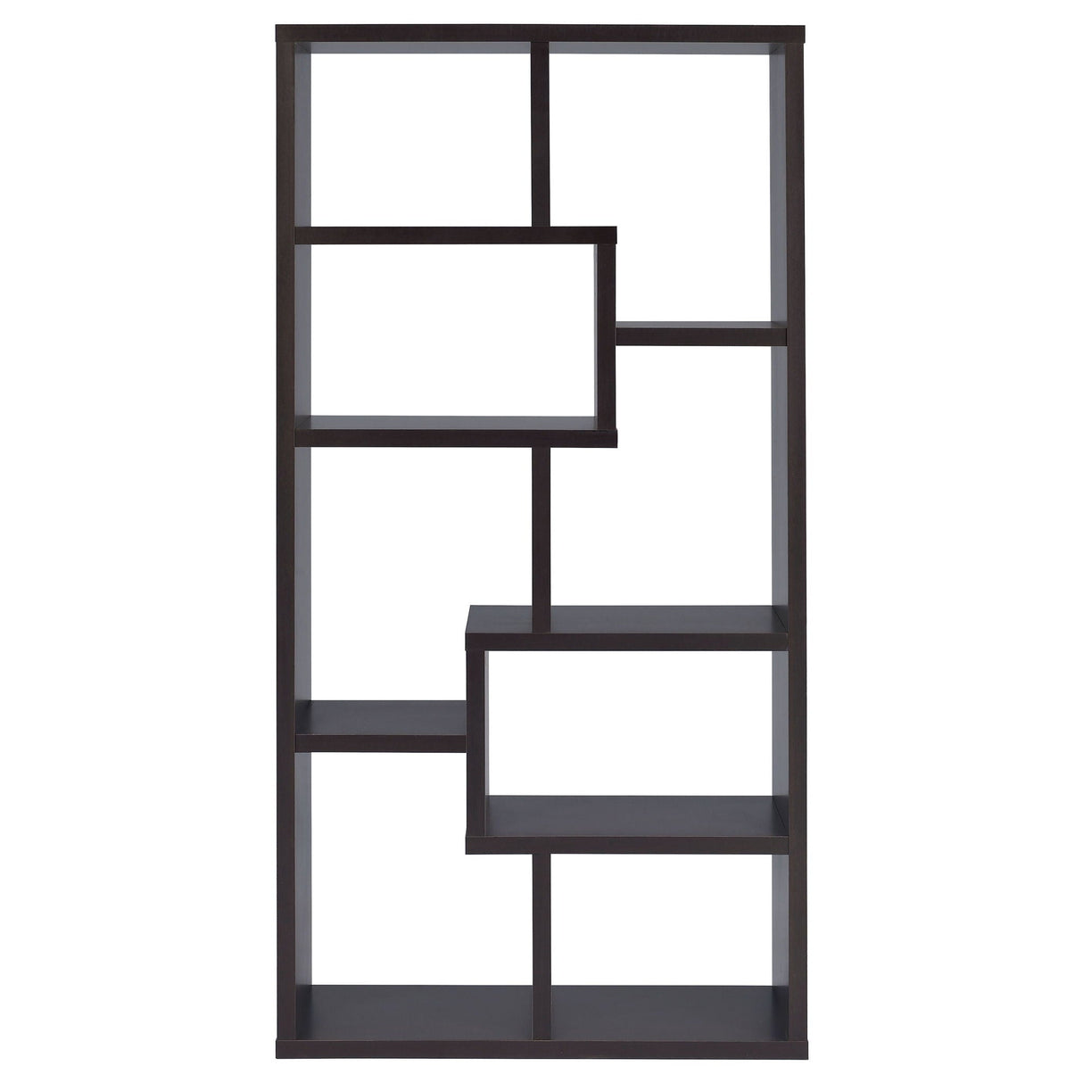 8 Shelf Geometric Bookcase
