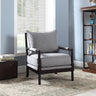 Upholstered Bobbin Accent Chair