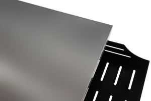 Outdoor Kitchen Wicker Island Rolling Cart & Storage Cabinet Brown