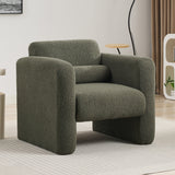 Marlowe Modern Sherpa Upholstered Comfy Reading Accent Chair