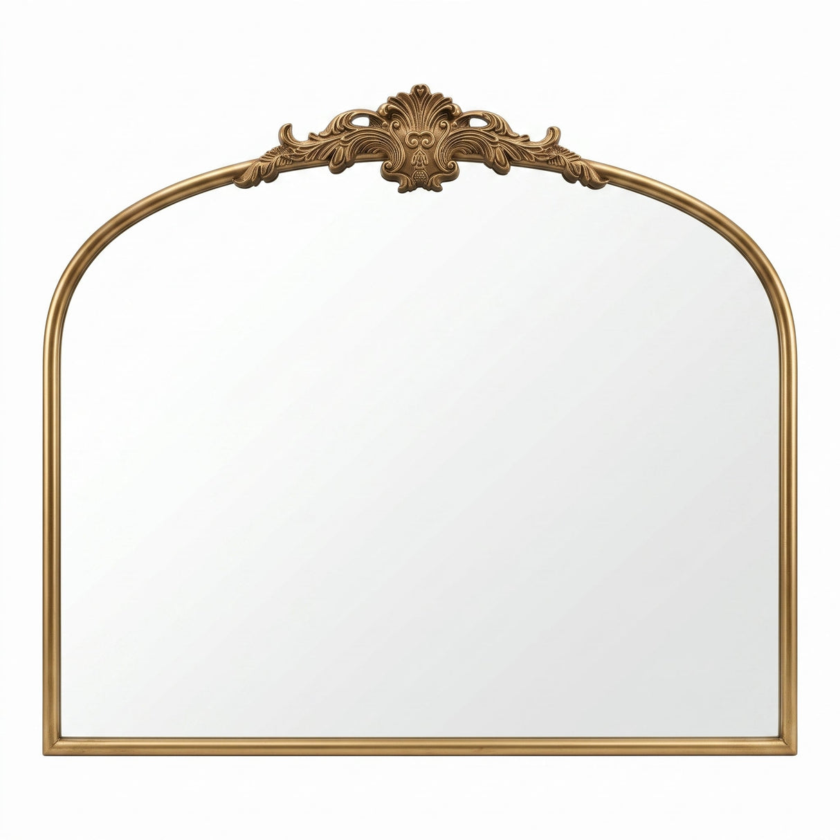 32''x24.4'' Baroque Vintage Arched Wall Mirror