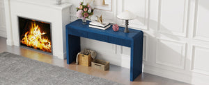 TREXM Rustic Console Table with 3 Fluted Drawers
