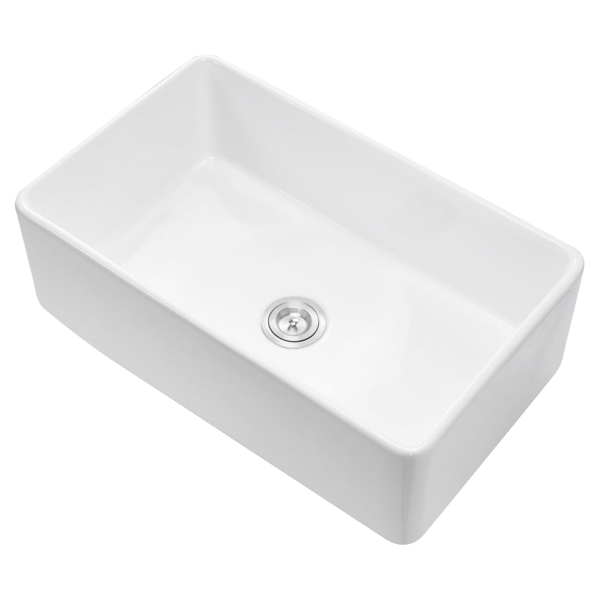 33.5x20 in Farmhouse Sink Undermount Kitchen Single Bowl Basin Fireclay