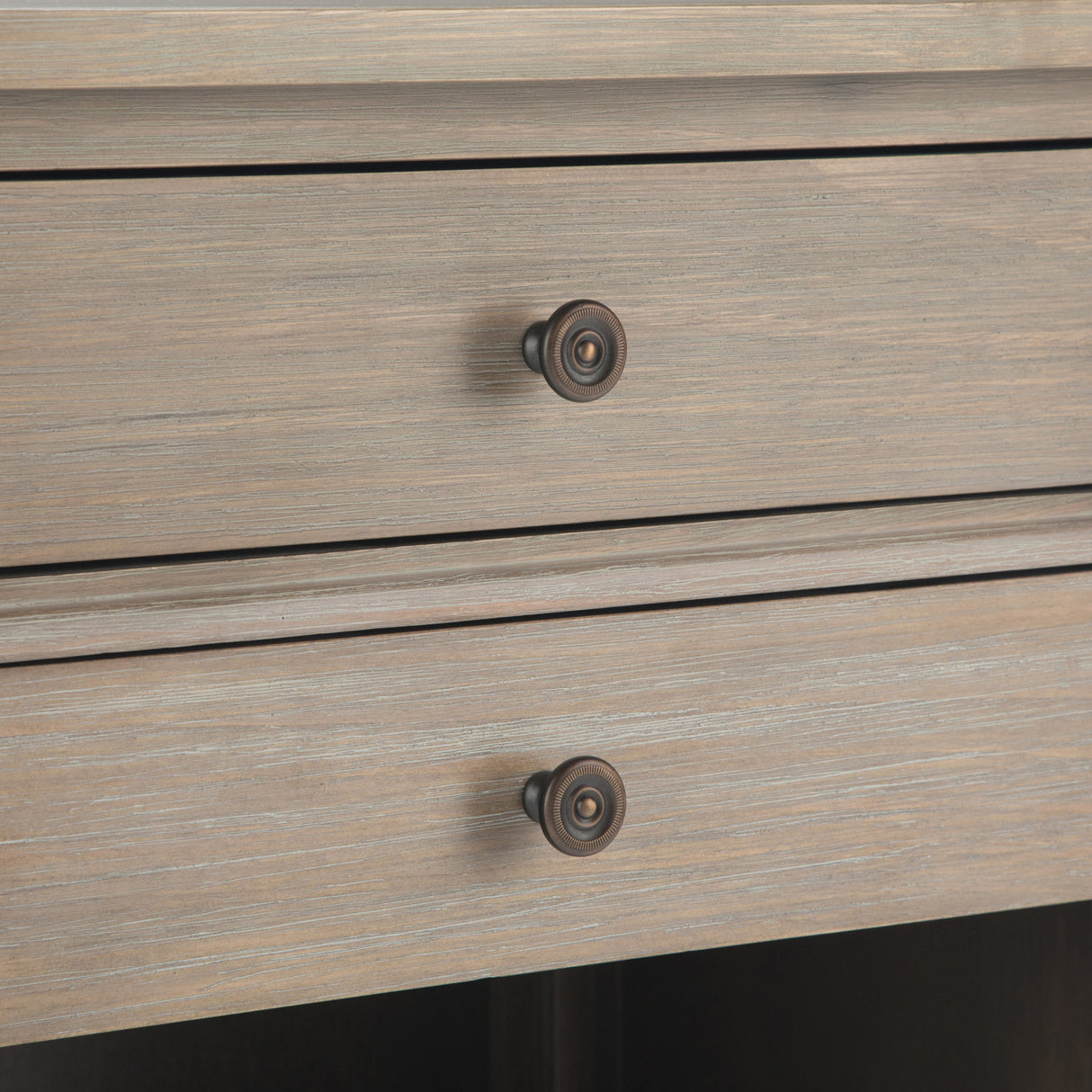 Carlton Bedside Table - Distressed Grey