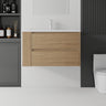 36 Inch Floating Bathroom Vanity with Sink, Soft-Close Door, Ceramic Sink, Plywood