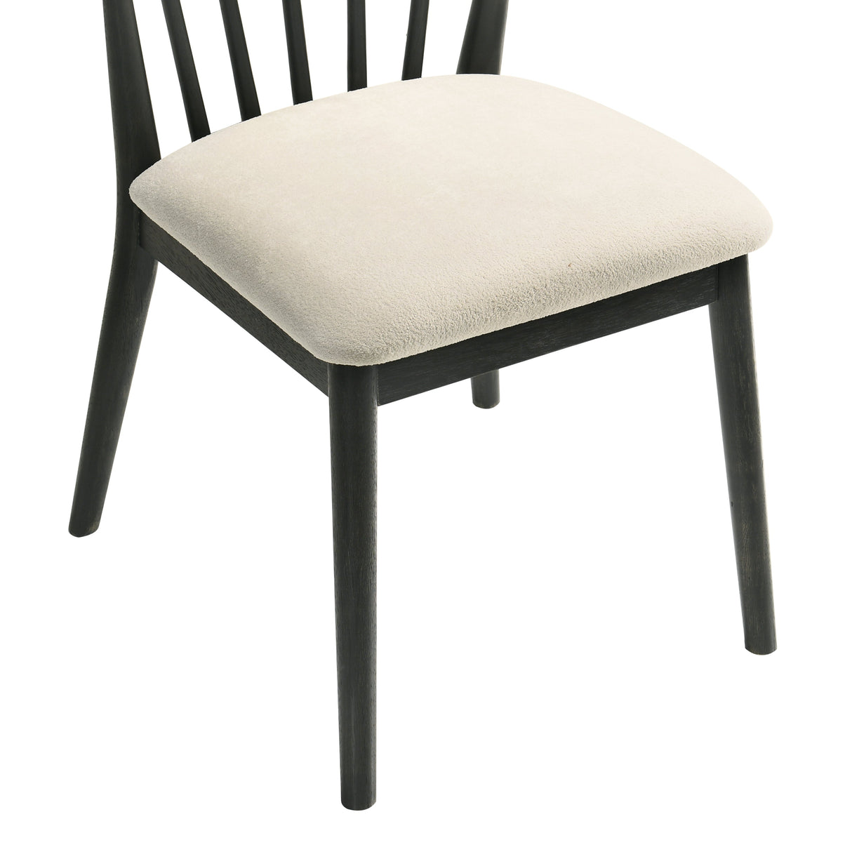 Modern Spindle Back Dining Chairs, Set of 2