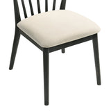 Modern Spindle Back Dining Chairs, Set of 2