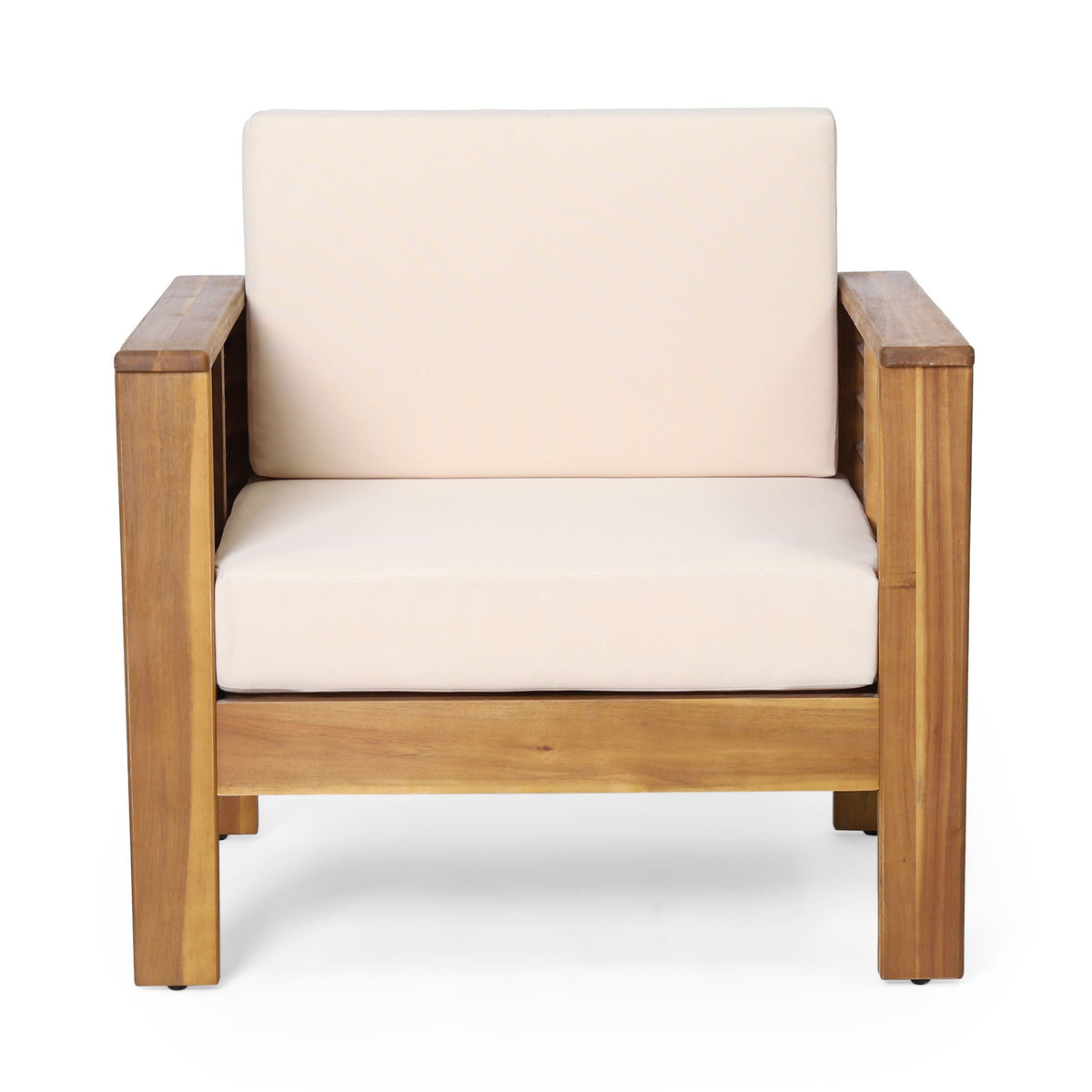 Slat Design Club Chairs With Cushions