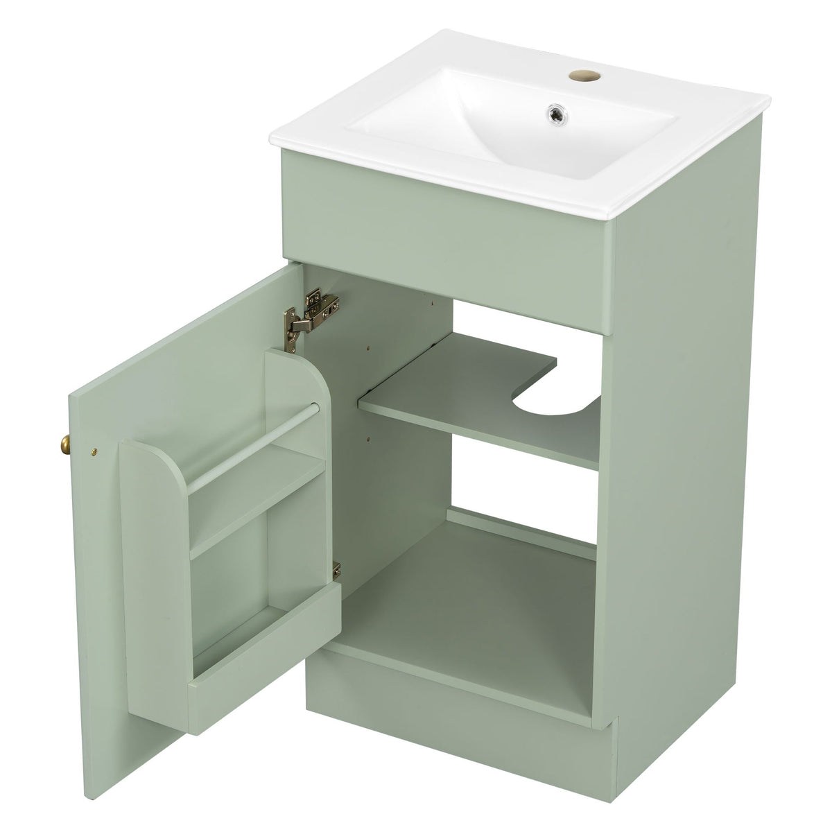Bathroom Vanity With Sink, Cabinet With Adjustable Shelf