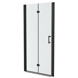 Fold Frameless Shower Door With Tempered Glass