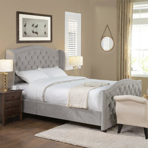The Eldhavn™ Nailhead Upholstered Bedframe King