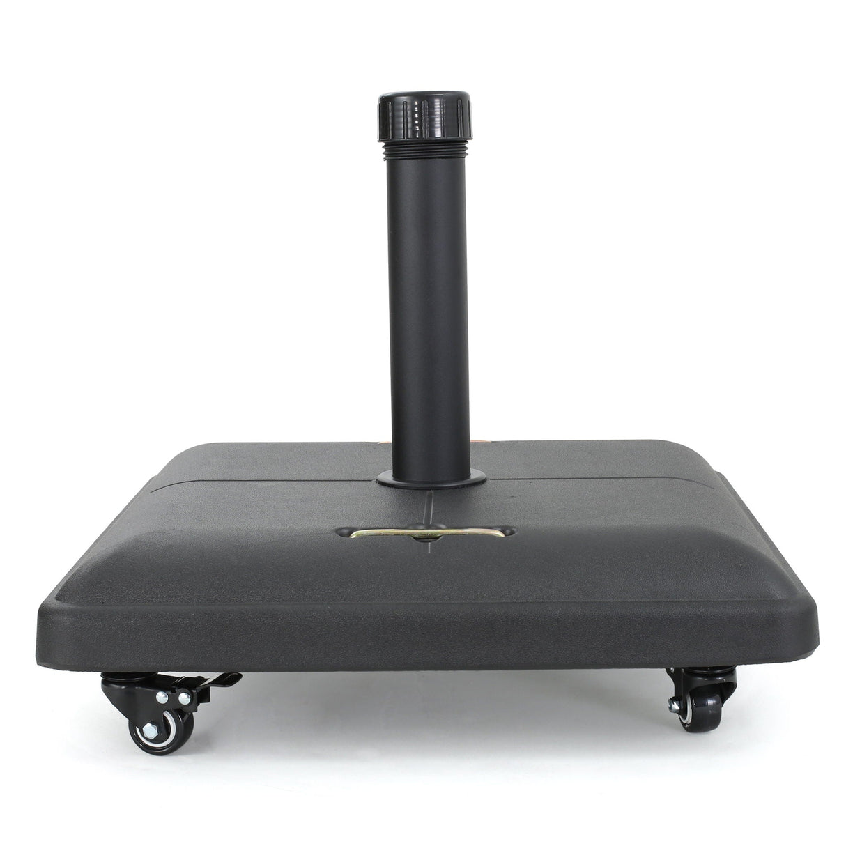 Wheelie - Stylish Square Umbrella Base With Stainless Steel Pole Handle