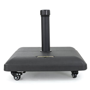 Wheelie - Stylish Square Umbrella Base With Stainless Steel Pole Handle