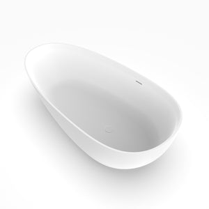 71 Inch Artificial Stone Freestanding Bathroom Bathtub