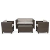 4 Piece Outdoor Set (Beige)
