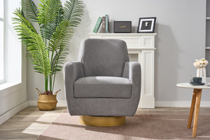 360 Degree Rotation Armchair Cotton Linen
