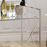Amber bar cart