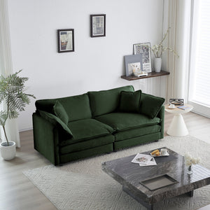 Modern Fabric Loveseat Sofa Couch for Living Room