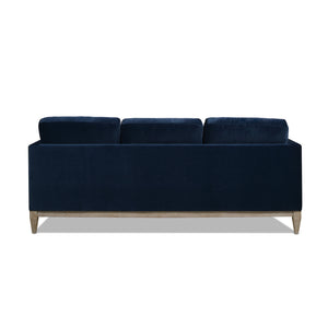 Knox 84' Modern Farmhouse Sofa, Dark Navy Blue Performance Velvet