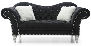 Elegant Round Arm Loveseat