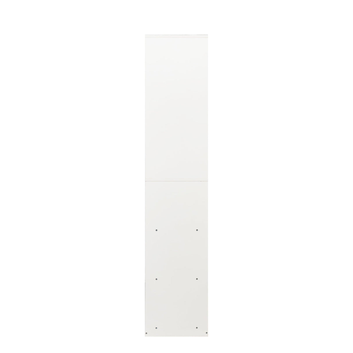 Freestanding Closet System with 6 Open Shelves and 2 Hanging Rods
