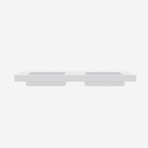 BB0272Y131 Integrated Solid Surface Basin Without Drain and Faucet, Glossy