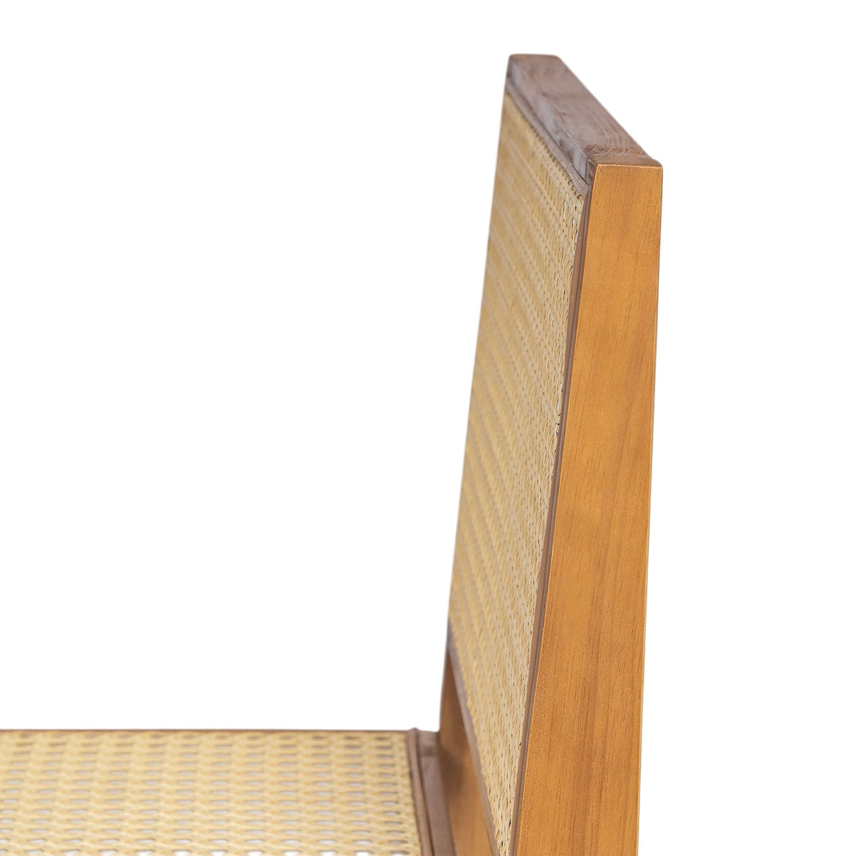 Chandigarh Dining Room Chairs with Natural Rattan (Set of 2)