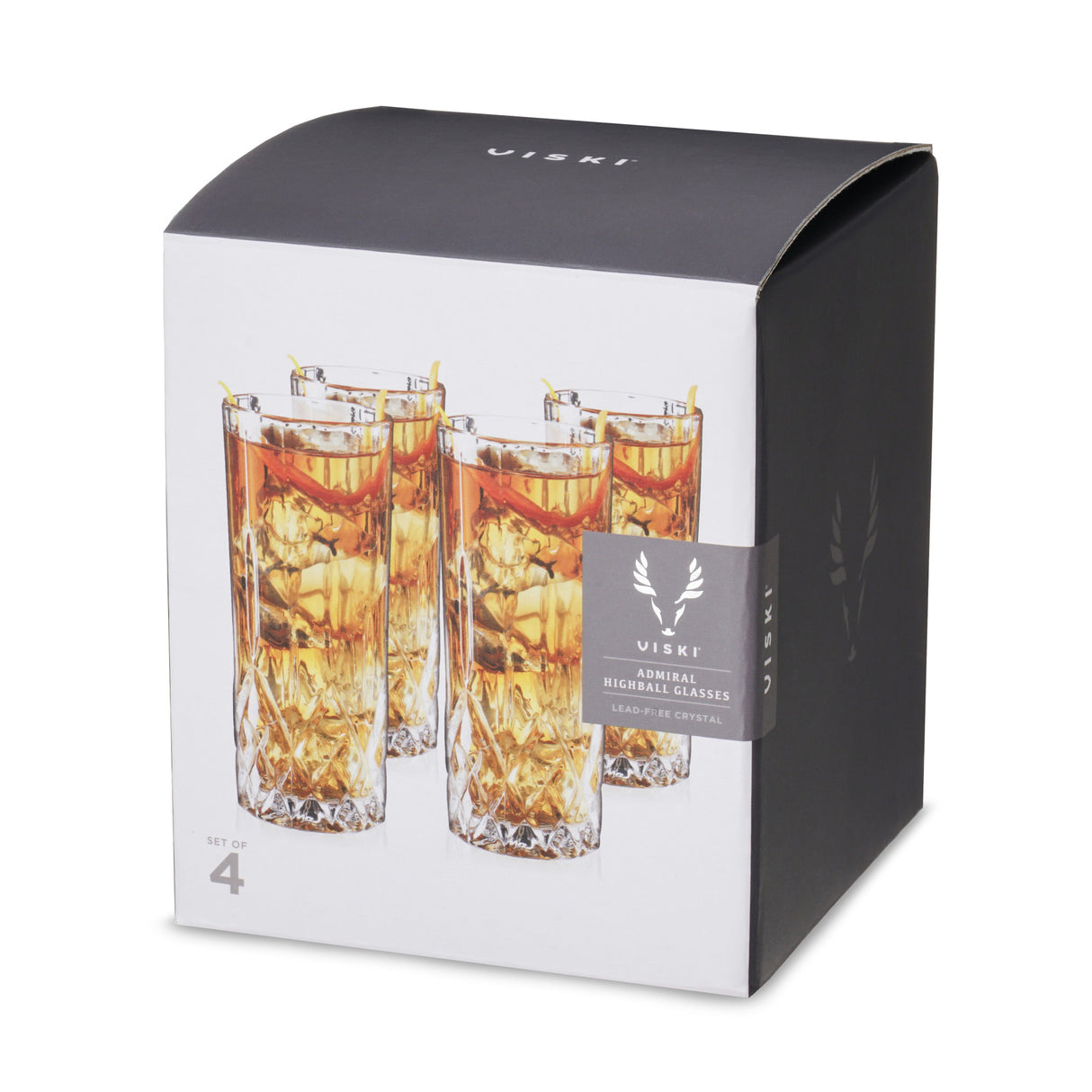 Admiral Crystal Highball Glasses Viski®
