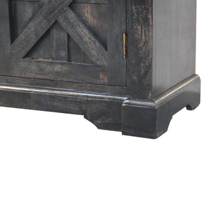 Solid Wood Regal Rustic Sideboard - 6 Compartments
