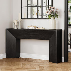 Extra Long Console Table Table Behind Couch For Hallway & Living - Black