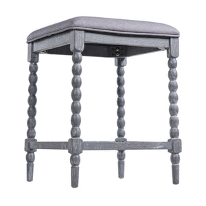 26" Counter Stools - Set of 2 with Upholstered Seat