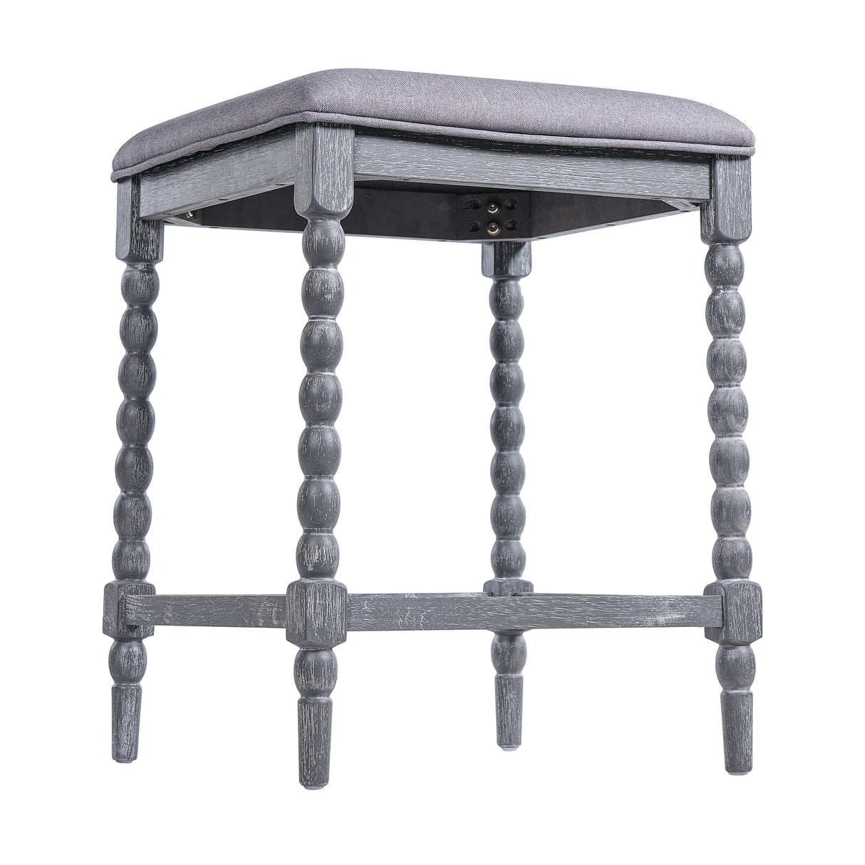 26" Counter Stools Set of 4 with Upholstered Seat