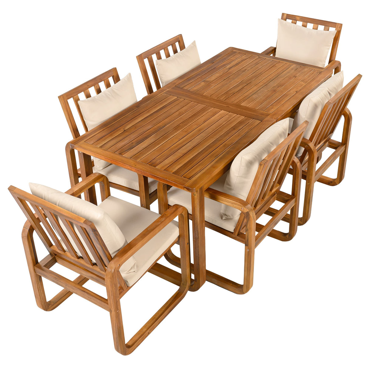 7 Pieces Patio Dining Set Outdoor Dining Table and Chairs