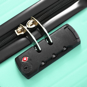 Luggage Set 3 Piece Lightweight Durable ABS Suitcases with Spinner Wheels and TSA Lock