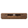 TV Stand Entertainment Center with Deep Drawers, Cable Management & Soft Closing Hinges