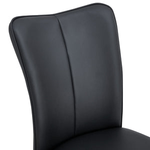 Modern Minimalist Dining Chairs With Metal Legs