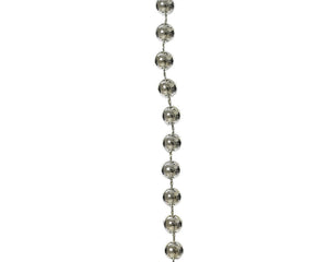 Shiny Bead Garland - Silver - 32.8 Feet Long