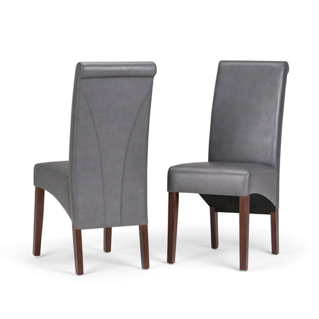 Aegis Upholstered Dining Chair with Curved Top Detail, Set of 2 - Dining Chairs