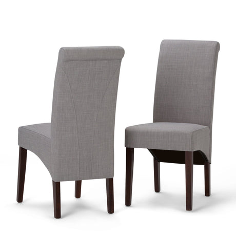 Aegis Upholstered Dining Chair with Curved Top Detail, Set of 2 - Dining Chairs