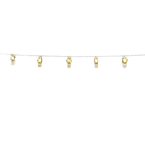 B/O 10L Plastic Clip Warm White Led Lights