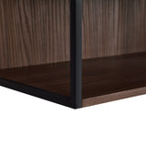 Modern Minimalist 51.2'' Tall Lighted Display Cabinet with Tempered Glass