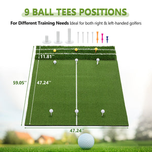 5'x4' Golf Hitting Mat with Guide Line