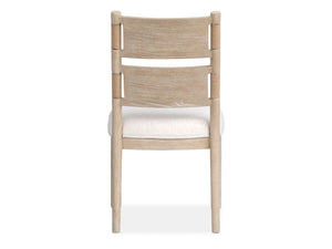 Sunset Cove - Upholstered Side Chair With Wood Back (Set of 2) - Sanibel Brown