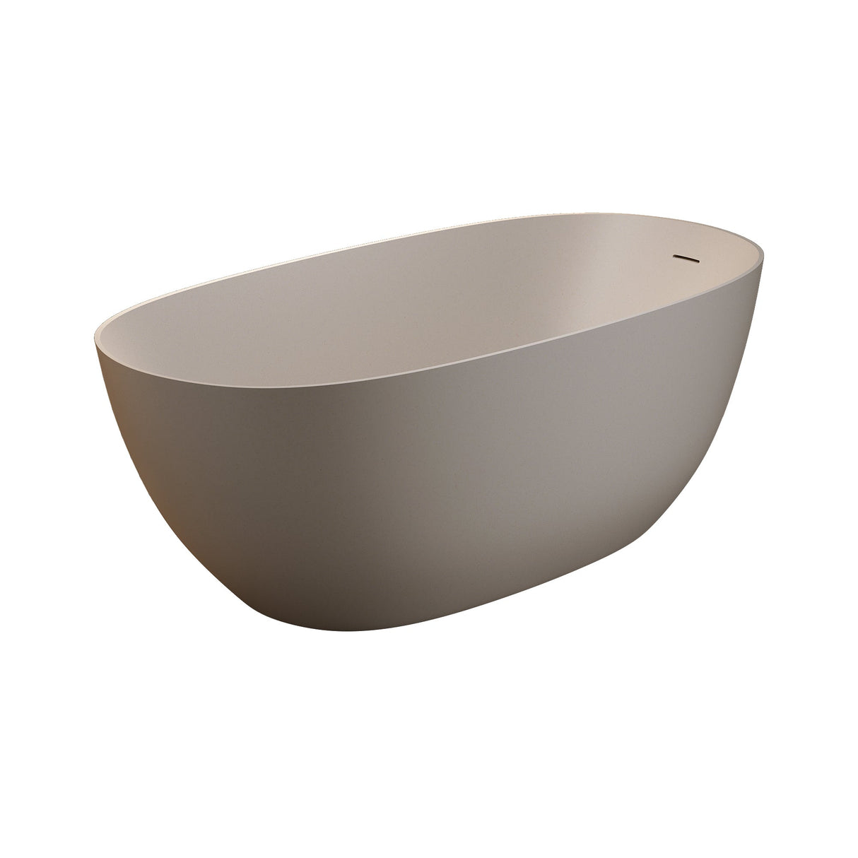 69'' Freestanding Bathtub Resin Stone Soaking Bathtub