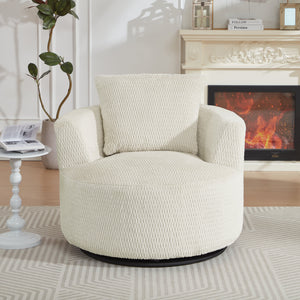 Compressible 360° Swivel Accent Chair