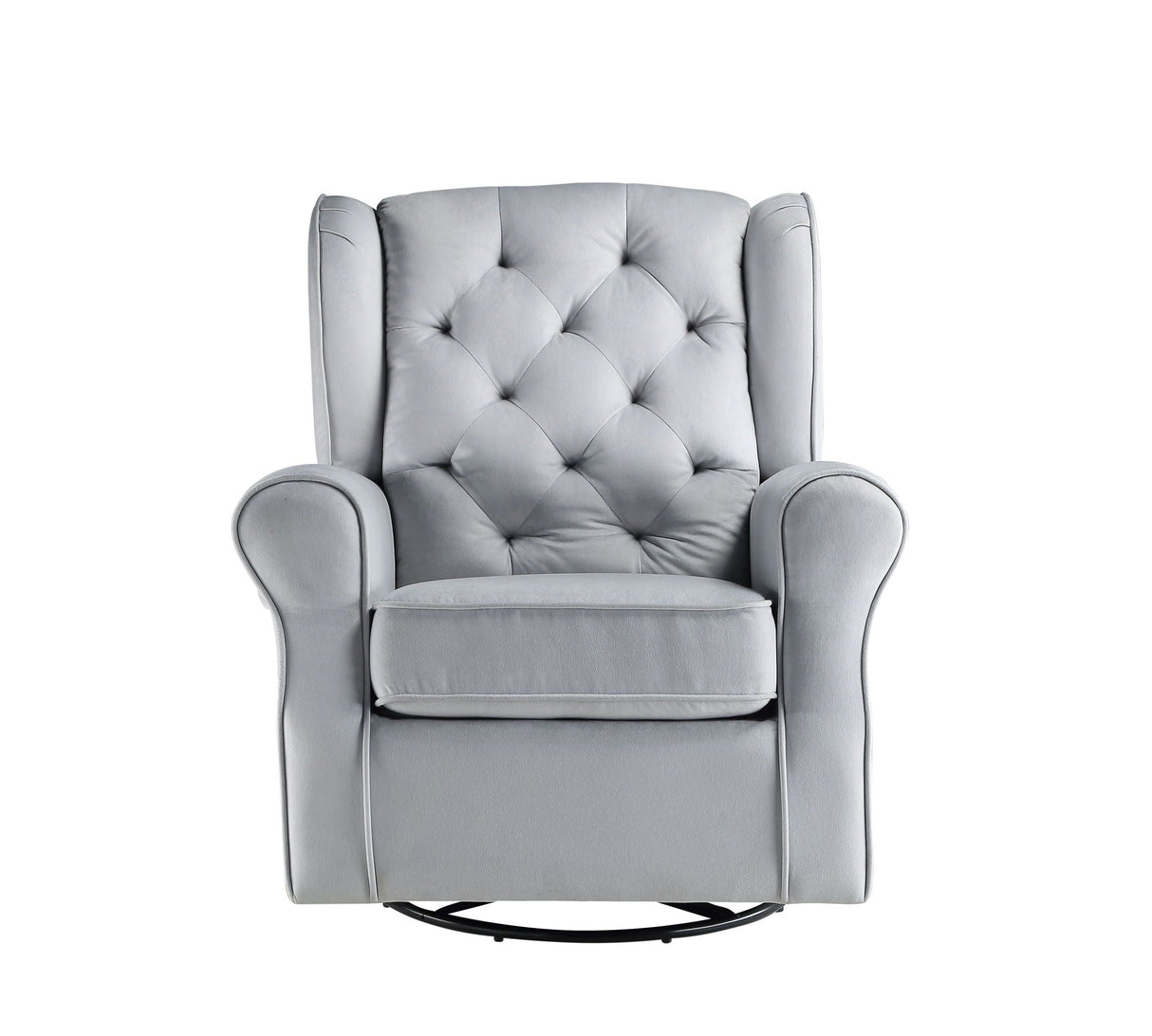 Glider Chair With Swivel - Gray