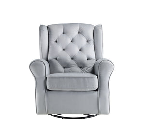Glider Chair With Swivel - Gray