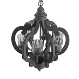 Farmhouse 6-Light Wood Chandelier Pendant Light Fixture