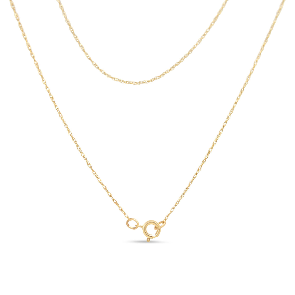 14K Yellow Gold Plated .925 Sterling Silver 1/4 Cttw Round and Baguette-Cut Diamond Composite Heart 18" Pendant Necklace (H-I Color, SI2-I1 Clarity)